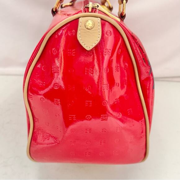 Red Arcadia Custom Pop Art Hand Painted Handbag Satchel Purse - Picture 4 of 8